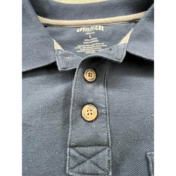 Duluth Trading Co Polo Men's Large Navy with Pocket 23" x 28" 100% Cotton - Picture 6 of 14